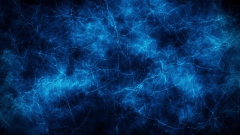 Blue Abstract Lightnings Field - Loop Motion Graphic Background