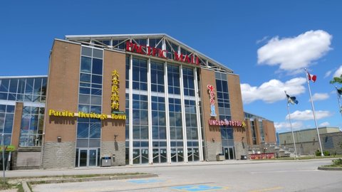 MARKHAM, ONTARIO, CANADA on June 12th, 2020: Pacific Mall is an asian shopping mall in Markham, Ontario, Canada. It is the largest indoor Asian shopping mall in the Western world.
