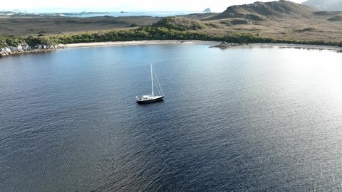 yachting in a beautiful location in Tasmania, Australia