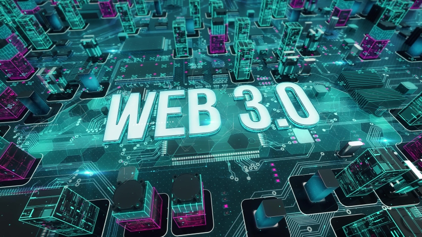 Web 3.0 with digital technology hitech concept | Shutterstock HD Video #1087350497