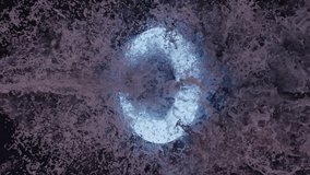 a blue and pink circle spinning in the water. 3d water background. color changing circle. neon color and 3d water animation. - Powered by Shutterstock - Get 15% off with code: PIKWIZARD15