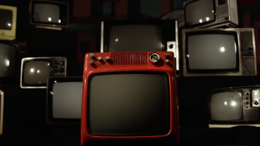 Flag of Montgomery, Alabama, and Vintage Televisions.  
