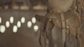 Horse saddle hanging in the barn - Powered by Shutterstock - Get 15% off with code: PIKWIZARD15