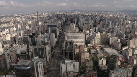 Cidade de São Paulo, Avenida Paulista, Brasil.