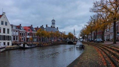 Day Time Lapse with clouds in Dokkum, Friesland, The Netherlands