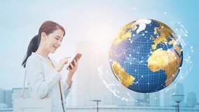 Global communication network concept. Mobile communication. - Powered by Shutterstock - Get 15% off with code: PIKWIZARD15