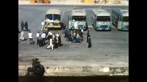 tunisi,tunisia september 27 1967:holidays in tunis in the 67s and tourists