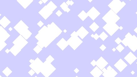 Simple diamond-shaped particle illustration pastel purple 2d render loop