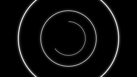 Multiple circles that appear and spread in concentric circles in black background
