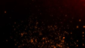 Flying Embers from fire. Closeup of burning hot bonfire fire sparks. Fire Particles over black background with smoke.  - Powered by Shutterstock - Get 15% off with code: PIKWIZARD15