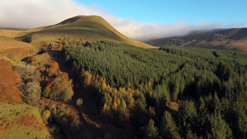 Mountain landscape, Brecon Beacons National Park, Wales, United Kingdom