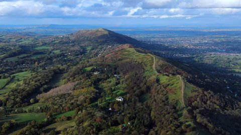 The Malvern Hills, Malvern Hills Area of Outstanding Natural Beauty, Herefordshire and Worcestershire, England, United Kingdom