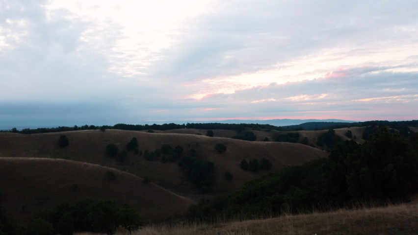 Landscape of nature. Captured with drone. Aerial view.