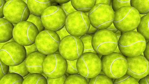 Tennis Ball Transition With Alpha Channel Falling Balls Fill Screen Composite Overlay for Transition Your Video or Image 4K Resolution