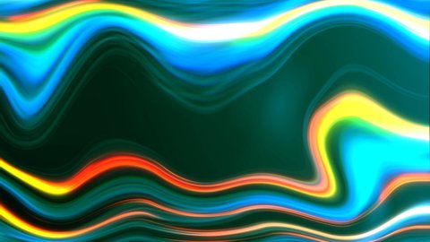 Abstract animation of neon background made of moving waves. Liquid marble design. Fire and ice. Led Strip. Speed simulation. Northern lights. A surge of energy. Glowing paths. Labyrinth. 4k	
