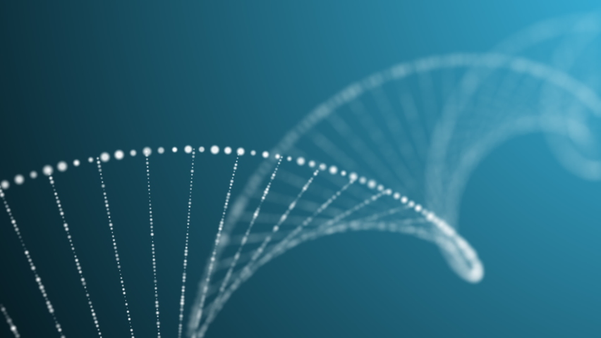 Illustration of DNA strand background. Abstract 3D glowing rotating DNA double helix. Concept of technology, science, medical and seamless background. - Powered by Shutterstock - Get 15% off with code: PIKWIZARD15