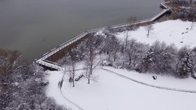 Snow Drone 4k Travel Video