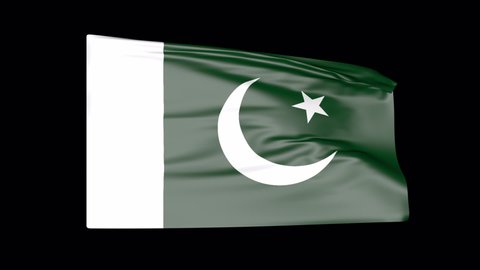 A beautiful viewi of Pakistani flag video. Wonderful shiny flag. Sign of Pakistan. Background, Looped, Flag HD resolution.  Pakistani flag Closeup. Full HD vide.