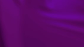 Purple-pink color clear waving flag. 3d Purple-pink flag waving. HD resolution Background. Colorful purple-pink seamless loop animation.