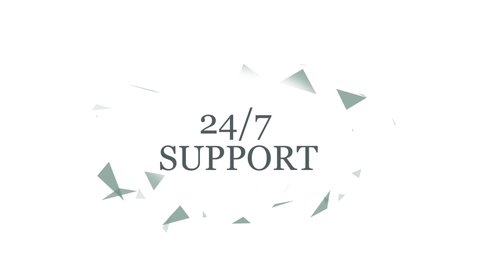 24 Hours 7 Days support Working day schedule, mode animation