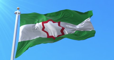 Flag of Andalusian Nationalism. Loop