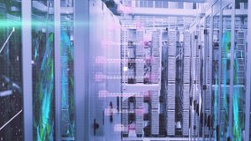 Animation of dna strand and globe over server room. global technology, connections and digital interface concept digitally generated video. - Powered by Shutterstock - Get 15% off with code: PIKWIZARD15