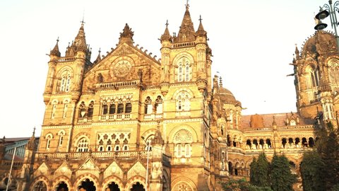Chhatrapati Shivaji Terminus railway station, Mumbai, India, Circa 2022