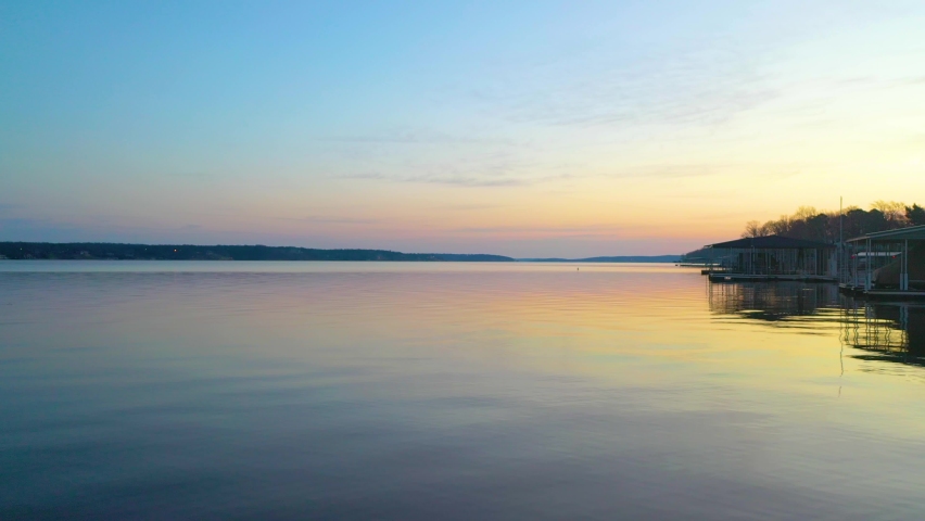 Quiet And Pristine Water Of Grand Lake O