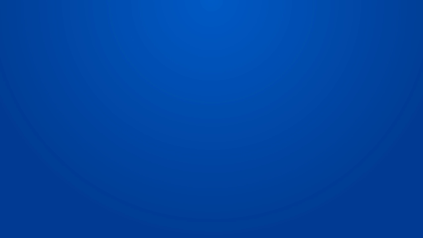 White line Reindeer icon isolated on blue background. Merry Christmas and Happy New Year. 4K Video motion graphic animation.