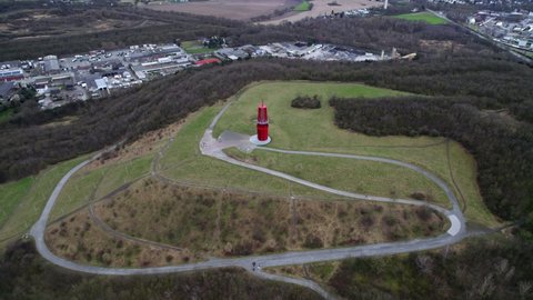 Moers , North Rhine-Westphalia , Germany - 02 14 2022: Halde Rheinpreussen Art installation built atop mining waste