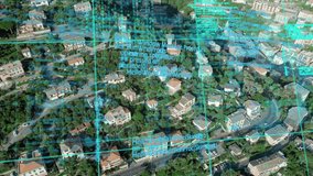 Animation of data processing over cityscape. global business, finances, connections and digital interface concept digitally generated video. - Powered by Shutterstock - Get 15% off with code: PIKWIZARD15