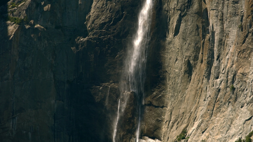 Yosemite Upper Yosemite Fall Granite Cliff Glacier Point Sierra Nevada Mts California USA