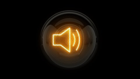 
Speaker. Speaker button. Animated button. Reveal. Speaker symbol. Nixie tube indicator digit. Gas discharge indicators and lamps. 3D. 3D Rendering
