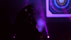 Camera operator working in a show concert