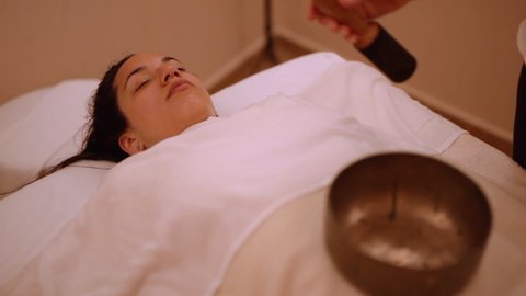 Sound healing spa method for the soul from anxiety