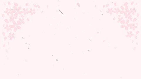 This is a background animation video of a cherry blossom snowstorm.
