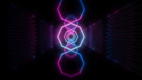 Abstract Neon Endless Tunnel Seamless Loop. Futuristic Spectrum Animation. 4K - Powered by Shutterstock - Get 15% off with code: PIKWIZARD15