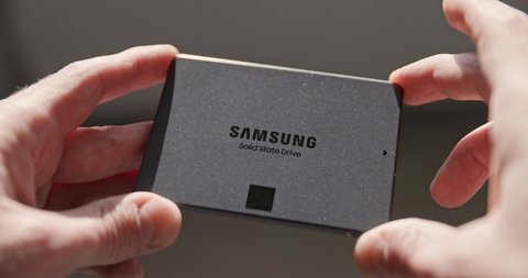 BUDAPEST, HUNGARY - CIRCA 2022: Samsung introduces yet another solid state drive in the 840 family with the 840 EVO