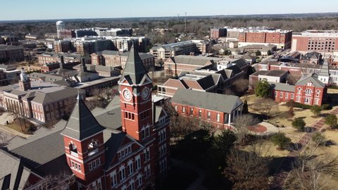 Auburn, AL - February 3, 2022 - Auburn University Tigers's Samford Hall and NCAA college campus