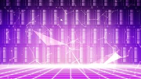 New Metaverse Technology Servers with Blinking Lights 4K Animation Concept Background. Modern tech abstract backdrop - Powered by Shutterstock - Get 15% off with code: PIKWIZARD15