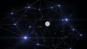 Animation of networks of connections with icons on black background. global connections, digital interface and technology concept digitally generated video. - Powered by Shutterstock - Get 15% off with code: PIKWIZARD15