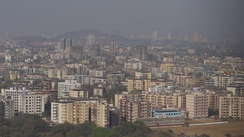 Dombivli, Maharashtra, India 02 28 2022 Arial View Of Diva Dombivli. It is Part of Mumbai Metropolitan Region 