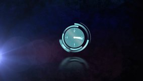 Animation of clock moving and light trails on black background. global business and digital interface concept digitally generated video. - Powered by Shutterstock - Get 15% off with code: PIKWIZARD15