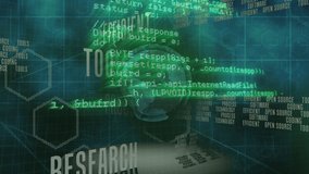 Animation of clock over green grid. global science research and technology concept digitally generated video. - Powered by Shutterstock - Get 15% off with code: PIKWIZARD15