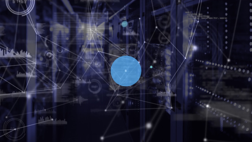 animation network connection icons clock over Stock Footage Video (100% ...