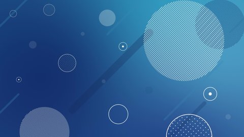 Trend shape animation with a blue gradient. Seamless motion graphics background.