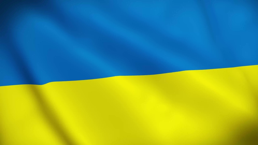 4K National Animated Sign of Ukraine, Animated Ukraine flag, Ukraine Flag waving, The national flag of Ukraine animated.  | Shutterstock HD Video #1087740740