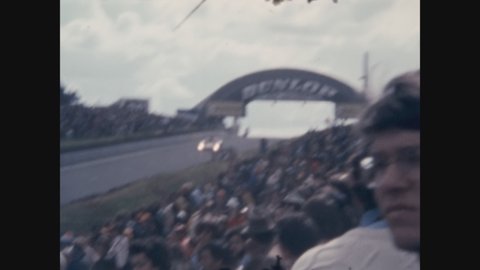 LE MANS, FRANCE 1977: Cars run at le mans 24 hours race in 1977