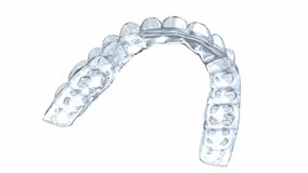 Bite Splint - bruxism protection. Medically accurate dental 3D animation