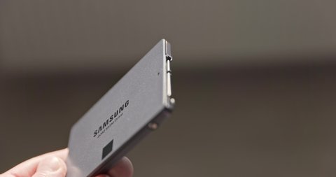 BUDAPEST, HUNGARY - CIRCA 2022: Samsung introduces yet another solid state drive in the 840 family with the 840 EVO